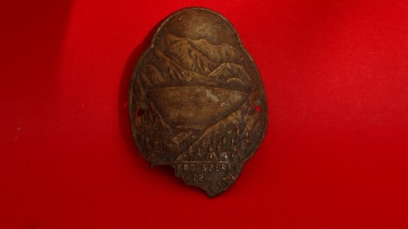 Wandelstok plaatje van een dam in Duitsland