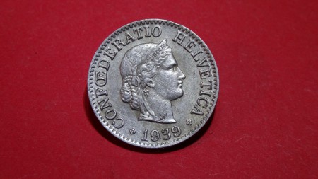 Zwitserland 10 rappen 1939