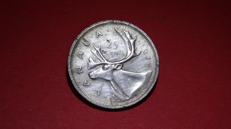 Elizabeth II 25 cent 1975 Canada