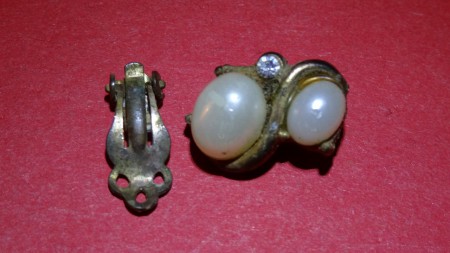 oorbel met echte parels